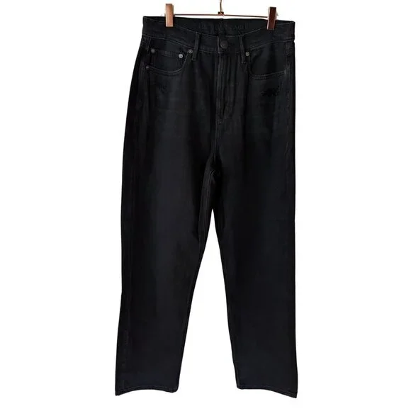 American Eagle Outfitters Highest Rise 90's Boyfriend Jeans in Washed Black - Picture 1 of 6